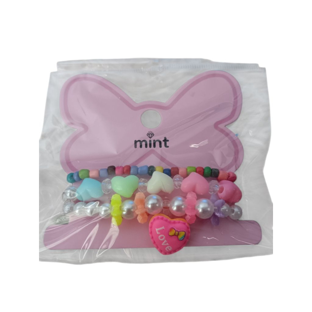 Adorable 3 PC Heart Bracelet Set for your Lil Valentine 💕 - Picture 3 of 4